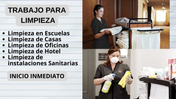 Se busca señoras para Limpieza